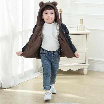 Chaqueta Infantil con Capucha Acolchada - ¡Confort y Protección!